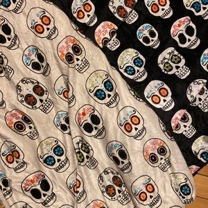 Skull fleece blankets